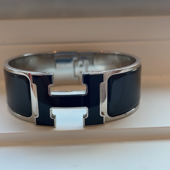 RARE Hermès Enamel Wide Clic Clac H Bracelet - Picture 14 of 14